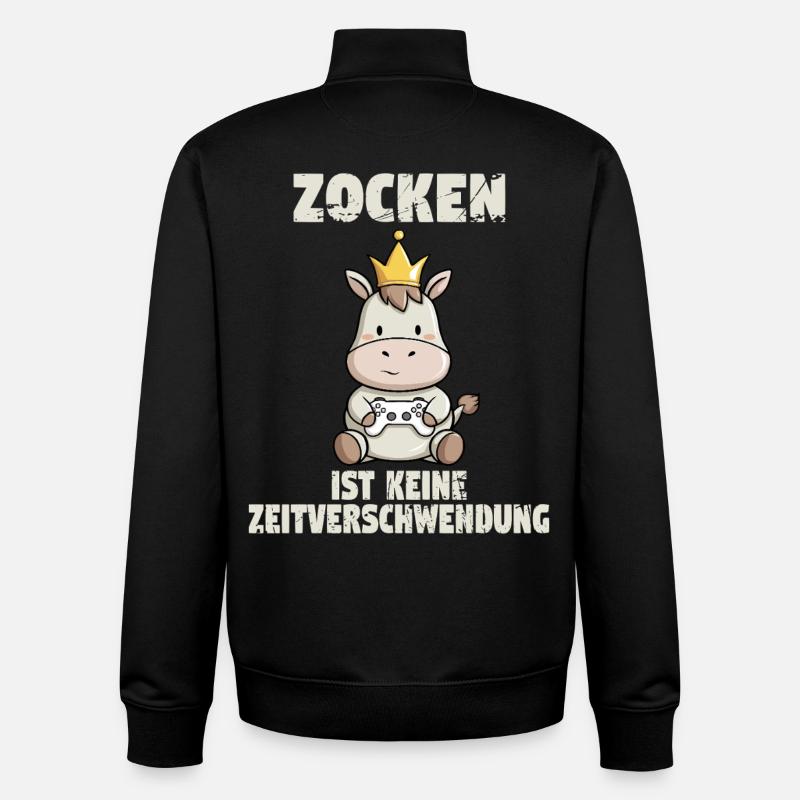 Pari, pari, pari, pari. - Sweat zippé unisexe en coton bio Stanley/Stella - noir