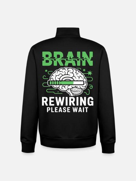 Brain Restart Please Wait - Unisex Organic Zip Sweatshirt by Stanley/Stella - black