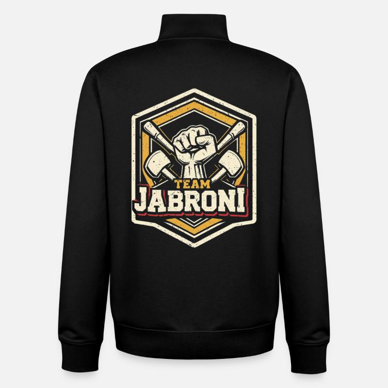 Team Jabroni - Unisex Organic Zip Sweatshirt von Stanley/Stella - Schwarz