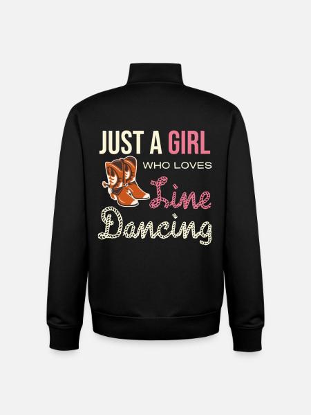 Line Dance Frau mit Cowboy Boots - Unisex Organic Zip Sweatshirt von Stanley/Stella - Schwarz