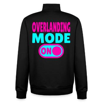 Overlanding Mode ON – Schalter auf Abenteuer - Unisex Organic Zip Sweatshirt von Stanley/Stella - Schwarz - Hinten - AI Model Male 185 light (185cm)