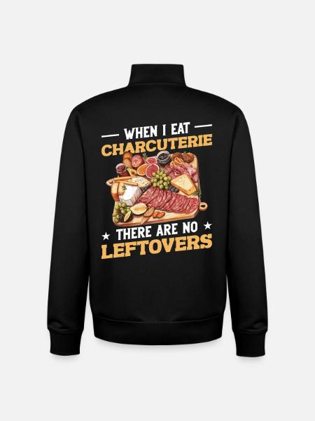 Käseplattenfleisch mit Umschlag-Lebensmitteln - Unisex Organic Zip Sweatshirt von Stanley/Stella - Schwarz