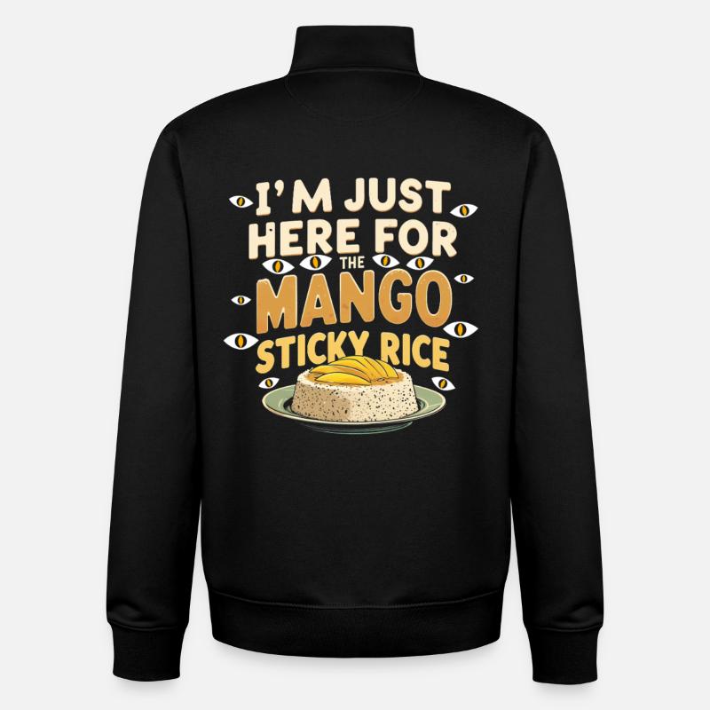 Mango Sticky Rice - Unisex Organic Zip Sweatshirt by Stanley/Stella - black
