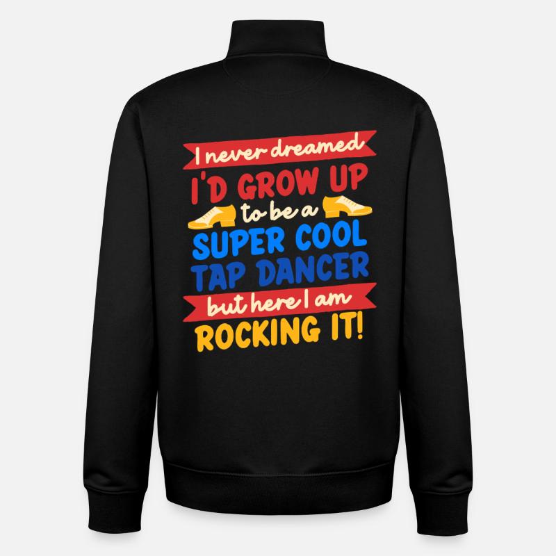 Stepptanz Stepptänzer Stepptänzerin Stepper - Unisex Organic Zip Sweatshirt von Stanley/Stella - Schwarz
