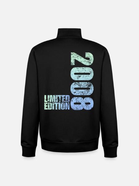 Limited Edition 2008 18th Birthday Gift - Unisex Organic Zip Sweatshirt by Stanley/Stella - black