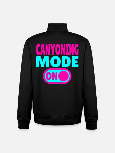 Canyoning Mode ON – Switch to adrenaline - Unisex Organic Zip Sweatshirt by Stanley/Stella - black