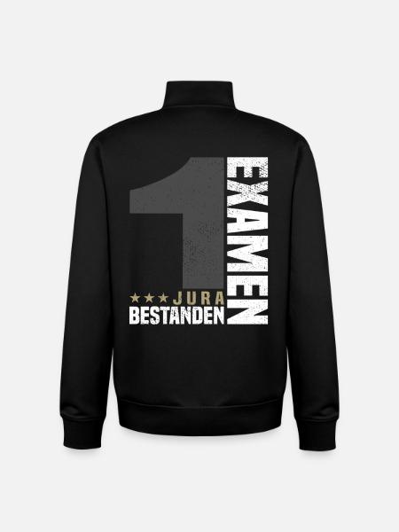 Congratulations 1st Exam Law - Unisex Organic Zip Sweatshirt by Stanley/Stella - black