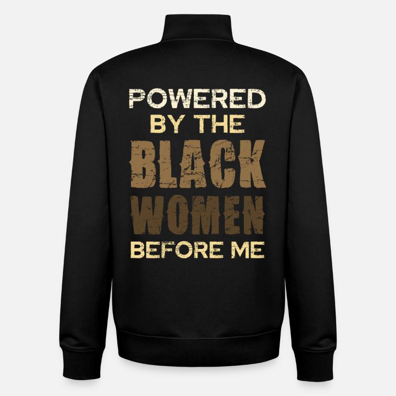 Kraft Schwarzer Frauen Vor Mir - Unisex Organic Zip Sweatshirt von Stanley/Stella - Schwarz