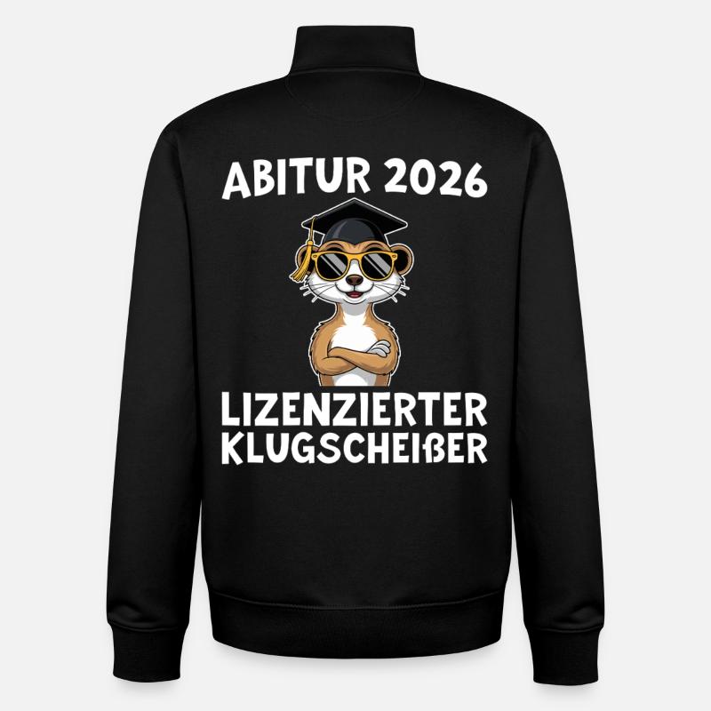 Final exam 2026 Abitur passed - Unisex Organic Zip Sweatshirt by Stanley/Stella - black