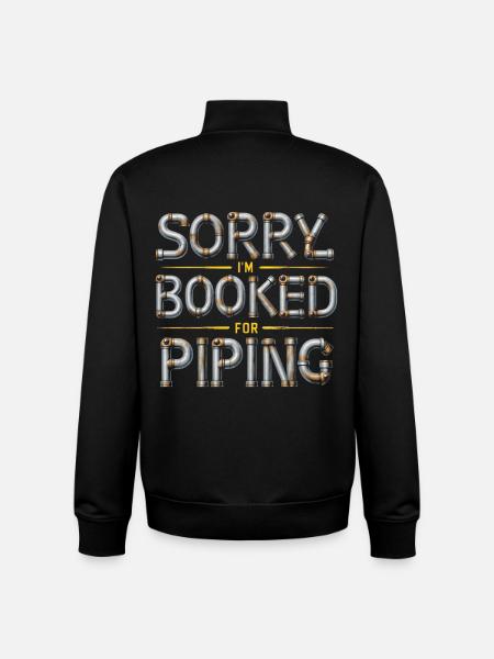 Pipe Layer Pipeline Builder - Unisex Organic Zip Sweatshirt by Stanley/Stella - black