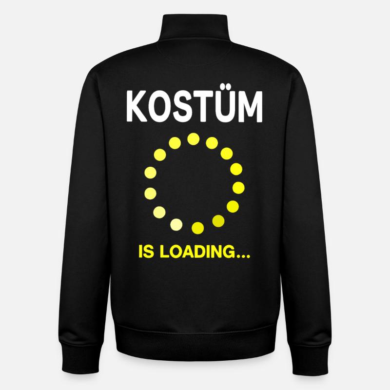 Fasnet Fasching Karneval Kostüm is Loading - Unisex Organic Zip Sweatshirt von Stanley/Stella - Schwarz