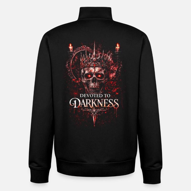 Dark Romance Booktok Devoted To Darkness - Unisex Organic Zip Sweatshirt von Stanley/Stella - Schwarz