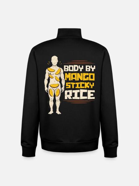 Mango Sticky Rice - Unisex Organic Zip Sweatshirt by Stanley/Stella - black