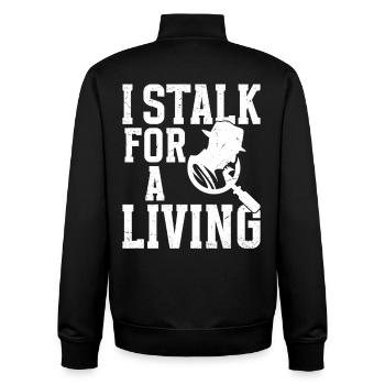  Private Investigator Equipment Observation - Unisex Organic Zip Sweatshirt by Stanley/Stella - black - Back - AI Model Male 185 light (185cm)