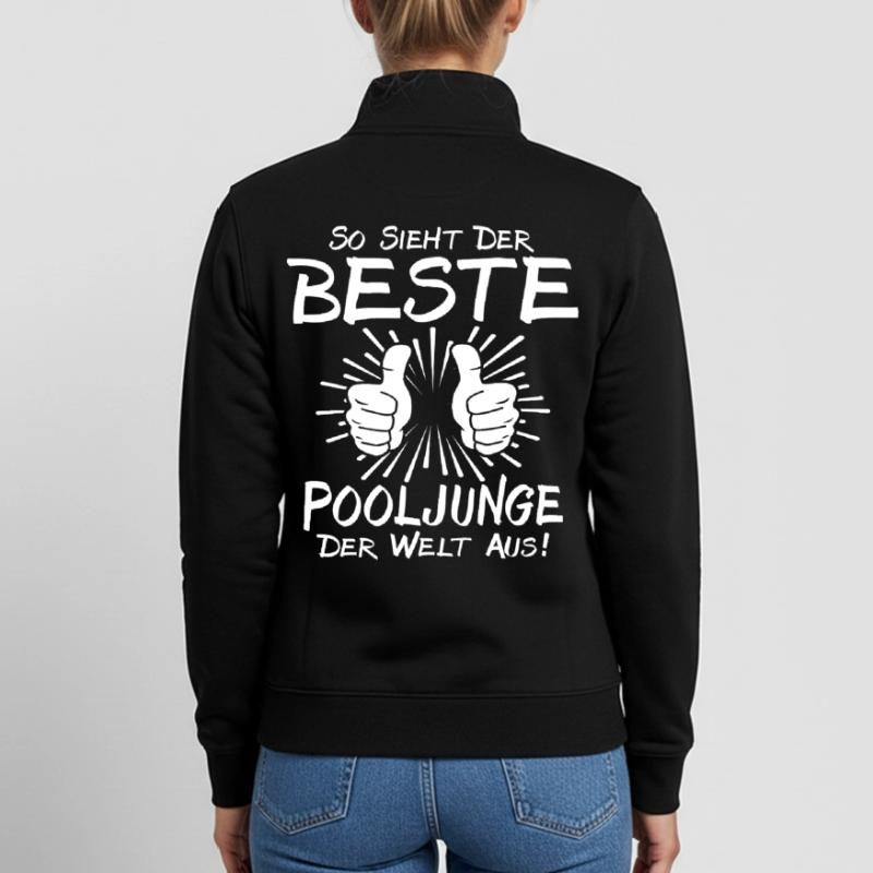 Bester Pooljunge Unisex Organic Zip Sweatshirt von Stanley/Stella