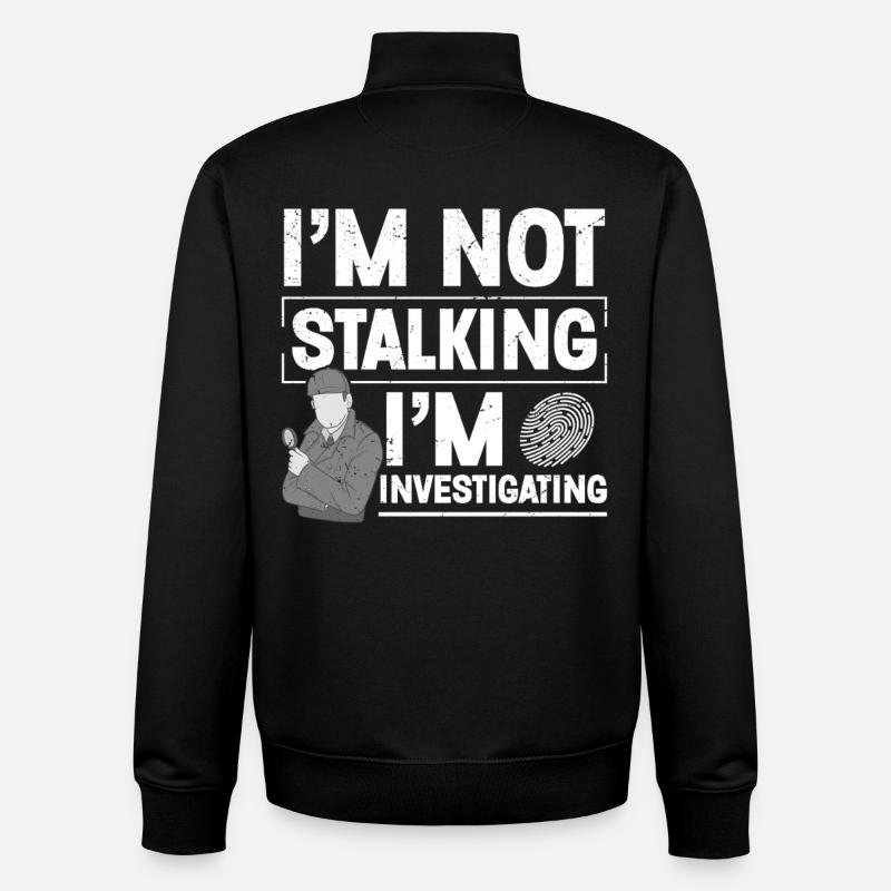 Observation Costume Badge Guard Private - Unisex Organic Zip Sweatshirt by Stanley/Stella - black