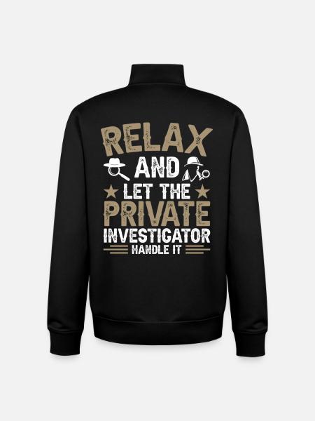Privatdetektiv-Uniform-Kostüm - Unisex Organic Zip Sweatshirt von Stanley/Stella - Schwarz