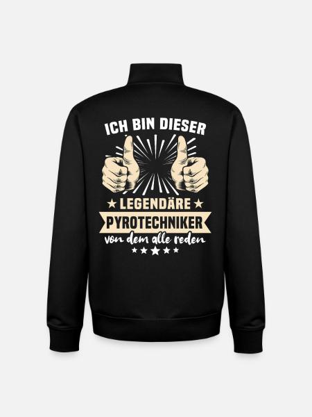 Pyrotechnician sayings - Unisex Organic Zip Sweatshirt by Stanley/Stella - black