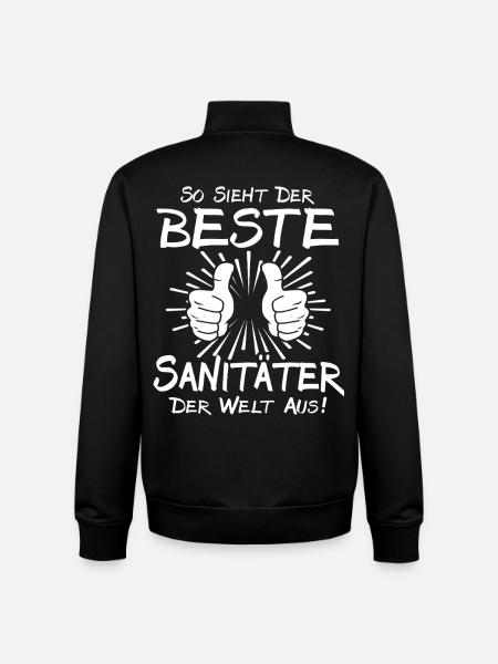 Best Paramedic - Unisex Organic Zip Sweatshirt by Stanley/Stella - black