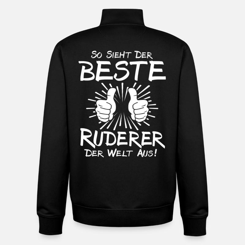 Meilleur rameur - Sweat zippé unisexe en coton bio Stanley/Stella - noir