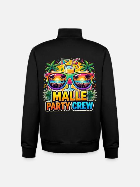 Malle Party Crew Gruppenoutfit - Unisex Organic Zip Sweatshirt von Stanley/Stella - Schwarz