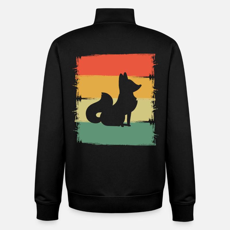 Fuchs - Unisex Organic Zip Sweatshirt von Stanley/Stella - Schwarz