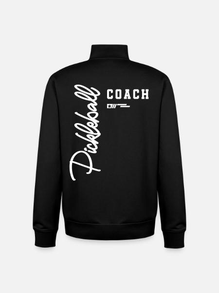 Terrain classique Pickleball Coach pour instructeurs - Sweat zippé unisexe en coton bio Stanley/Stella - noir