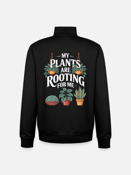 Houseplants Houseplants - Unisex Organic Zip Sweatshirt by Stanley/Stella - black