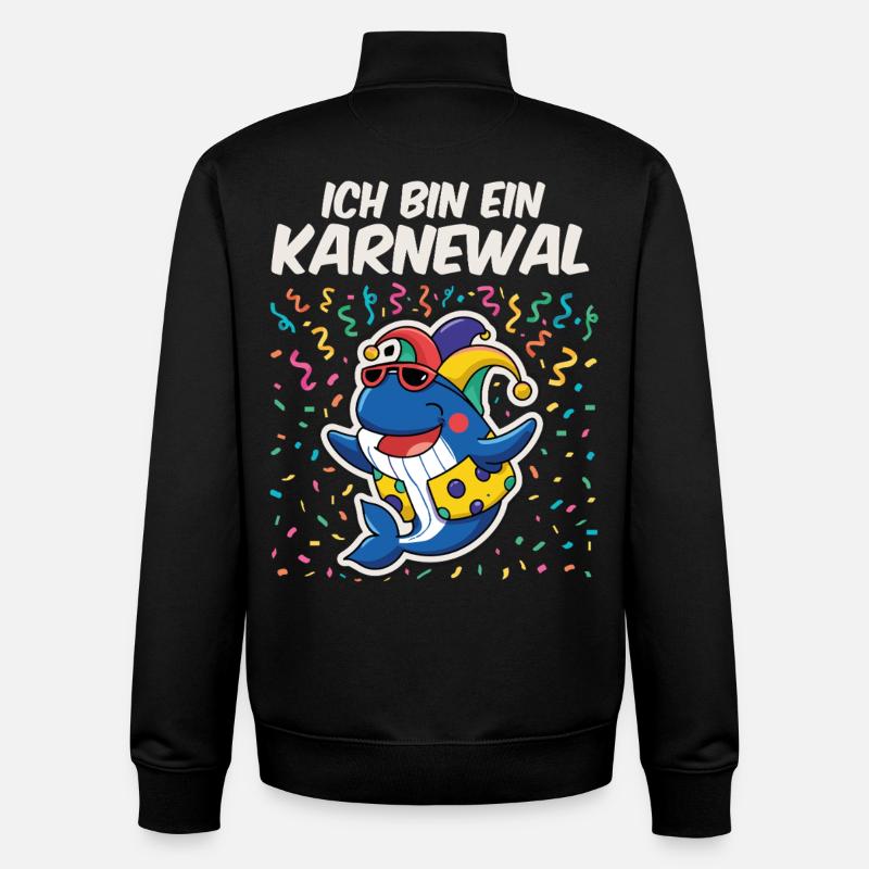 I'm a carnival - Unisex Organic Zip Sweatshirt by Stanley/Stella - black
