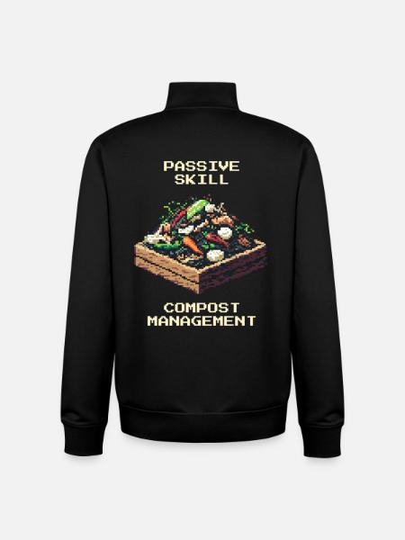 Compost Management | Composting & Garden - Unisex Organic Zip Sweatshirt by Stanley/Stella - black