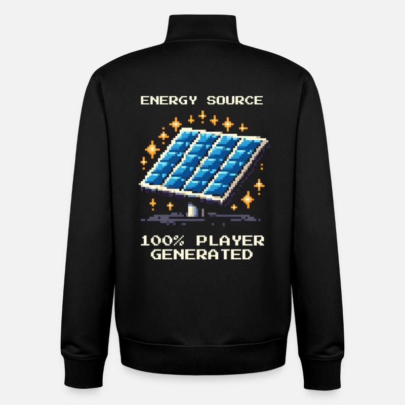 Solarenergie | Offgrid & Selbstversorgung - Unisex Organic Zip Sweatshirt von Stanley/Stella - Schwarz