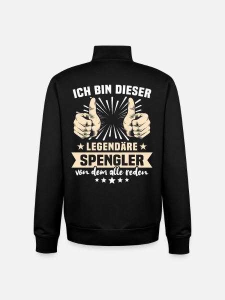 Expressions de Spengler - Sweat zippé unisexe en coton bio Stanley/Stella - noir
