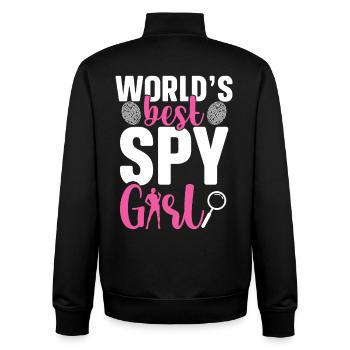  Private Investigator Uniform for Women Private - Unisex Organic Zip Sweatshirt by Stanley/Stella - black - Back - AI Model Male 185 light (185cm)
