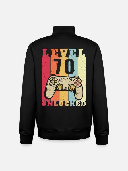 Level 70 Complete 70 Years Anniversary - Unisex Organic Zip Sweatshirt by Stanley/Stella - black