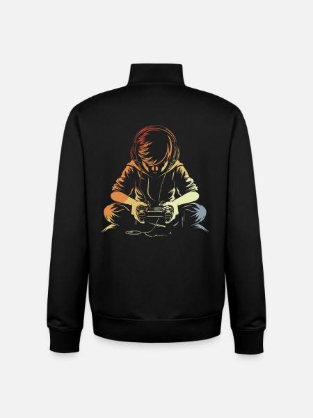 Gamer - Unisex Organic Zip Sweatshirt by Stanley/Stella - black