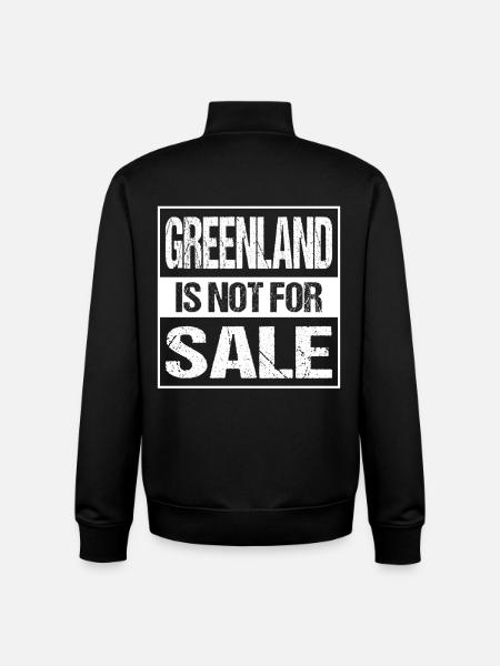 Greenland Is Not For Sale - Unisex Organic Zip Sweatshirt by Stanley/Stella - black