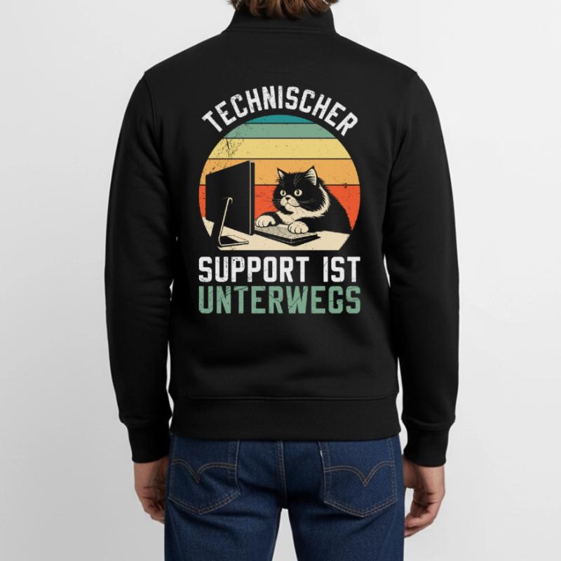 Le support technique informatique : c’est amusant en déplacement Sweat zippé unisexe en coton bio Stanley/Stella