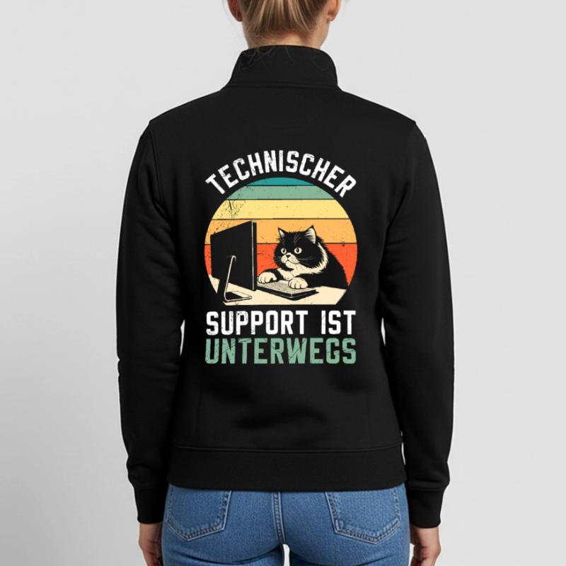 Le support technique informatique : c’est amusant en déplacement Sweat zippé unisexe en coton bio Stanley/Stella