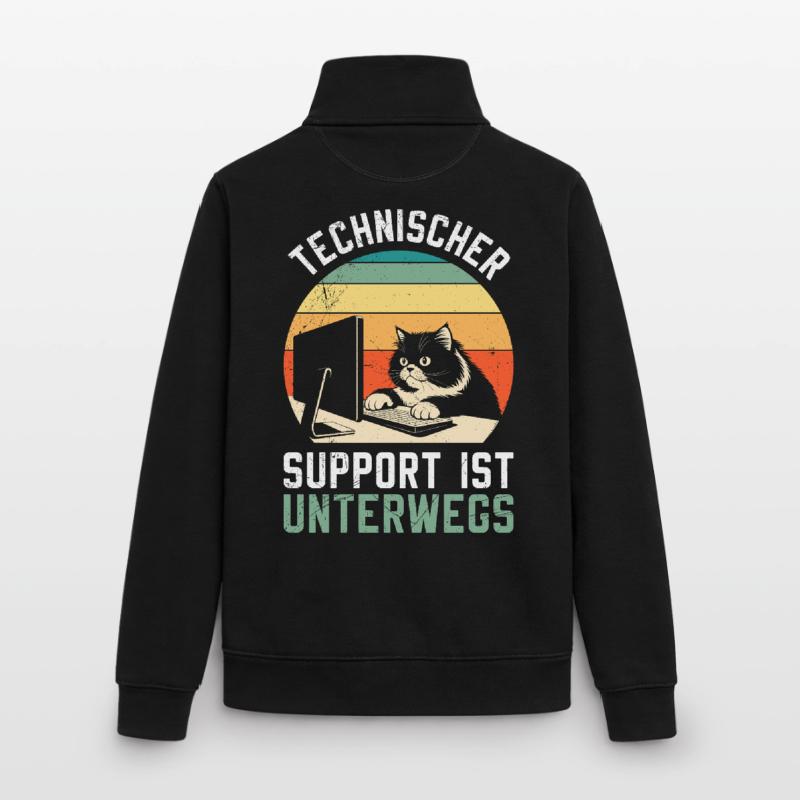 Le support technique informatique : c’est amusant en déplacement Sweat zippé unisexe en coton bio Stanley/Stella