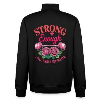 Frauentag Feminismus - Unisex Organic Zip Sweatshirt von Stanley/Stella - Schwarz - Hinten - AI Model Male 185 light (185cm)