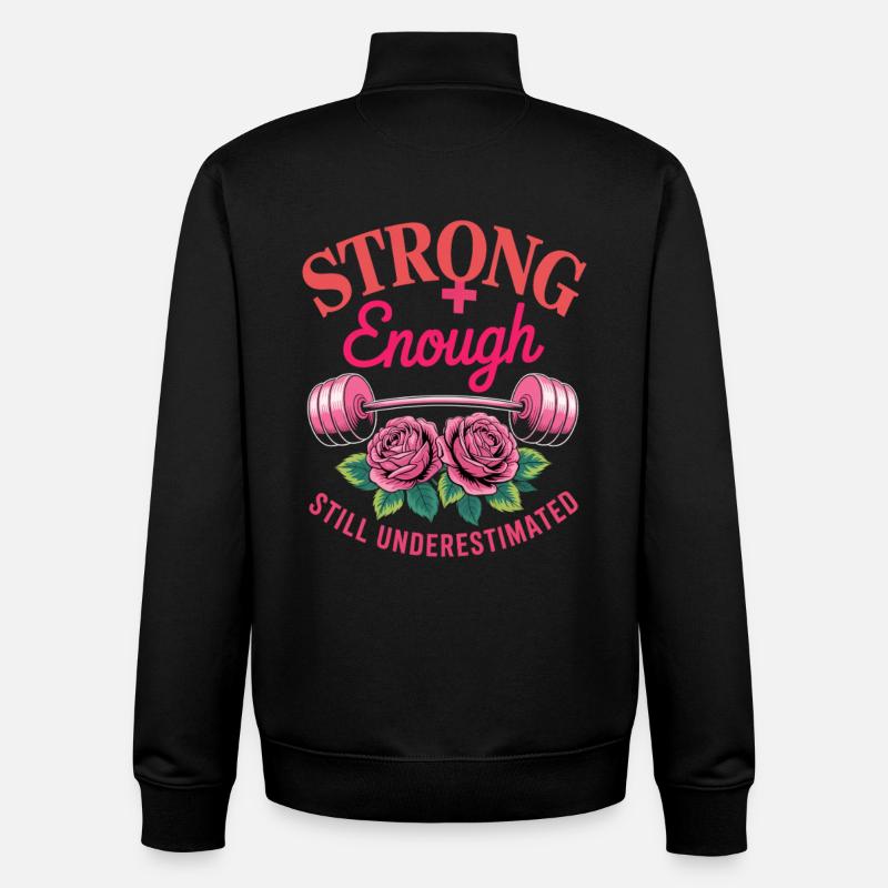 Journée de la femme Féminisme - Sweat zippé unisexe en coton bio Stanley/Stella - noir