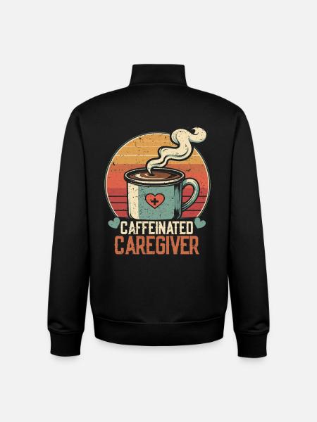 Nurse, geriatric care - Unisex Organic Zip Sweatshirt by Stanley/Stella - black