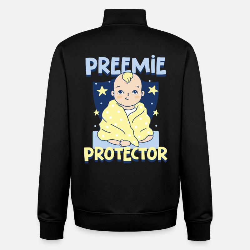 NICU Krankenschwester - Unisex Organic Zip Sweatshirt von Stanley/Stella - Schwarz