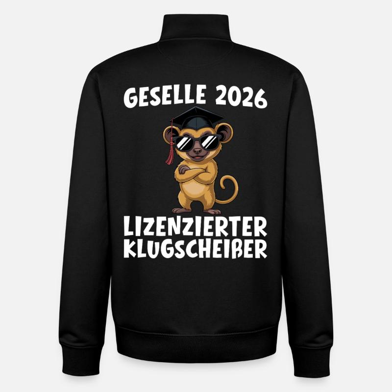 Journeyman's examination 2026 Passed training - Unisex Organic Zip Sweatshirt by Stanley/Stella - black