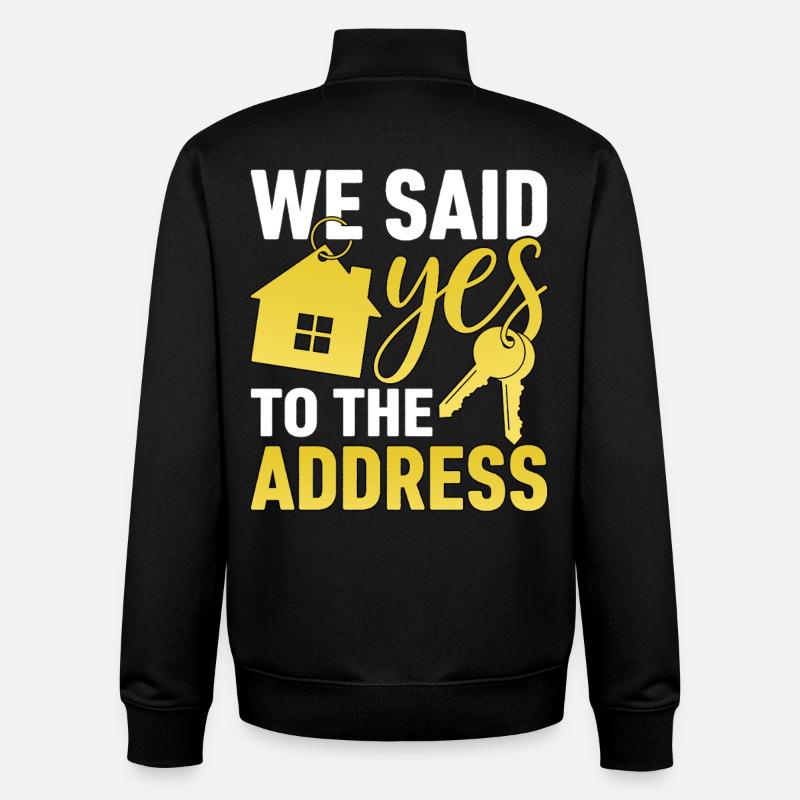 Nous avons accepté l’adresse - Sweat zippé unisexe en coton bio Stanley/Stella - noir