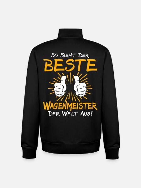 Wagenmeister Geschenkidee - Unisex Organic Zip Sweatshirt von Stanley/Stella - Schwarz