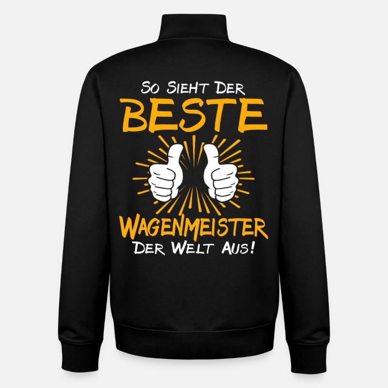 Wagenmeister Geschenkidee - Unisex Organic Zip Sweatshirt von Stanley/Stella - Schwarz