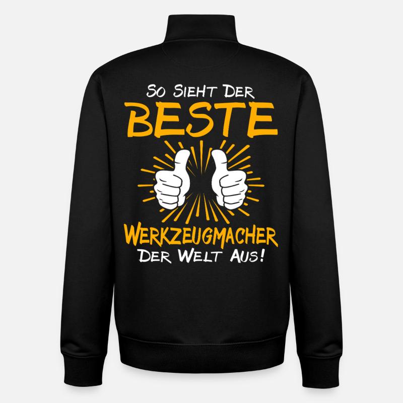 Werkzeugmacher Geschenkidee - Unisex Organic Zip Sweatshirt von Stanley/Stella - Schwarz
