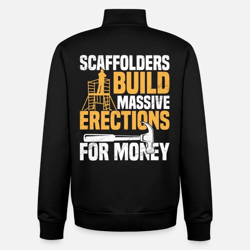Gerüstbau-Baugerüst - Unisex Organic Zip Sweatshirt von Stanley/Stella - Schwarz