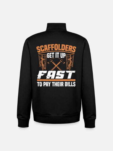  Scaffold Installer Set Platform Construction - Unisex Organic Zip Sweatshirt by Stanley/Stella - black